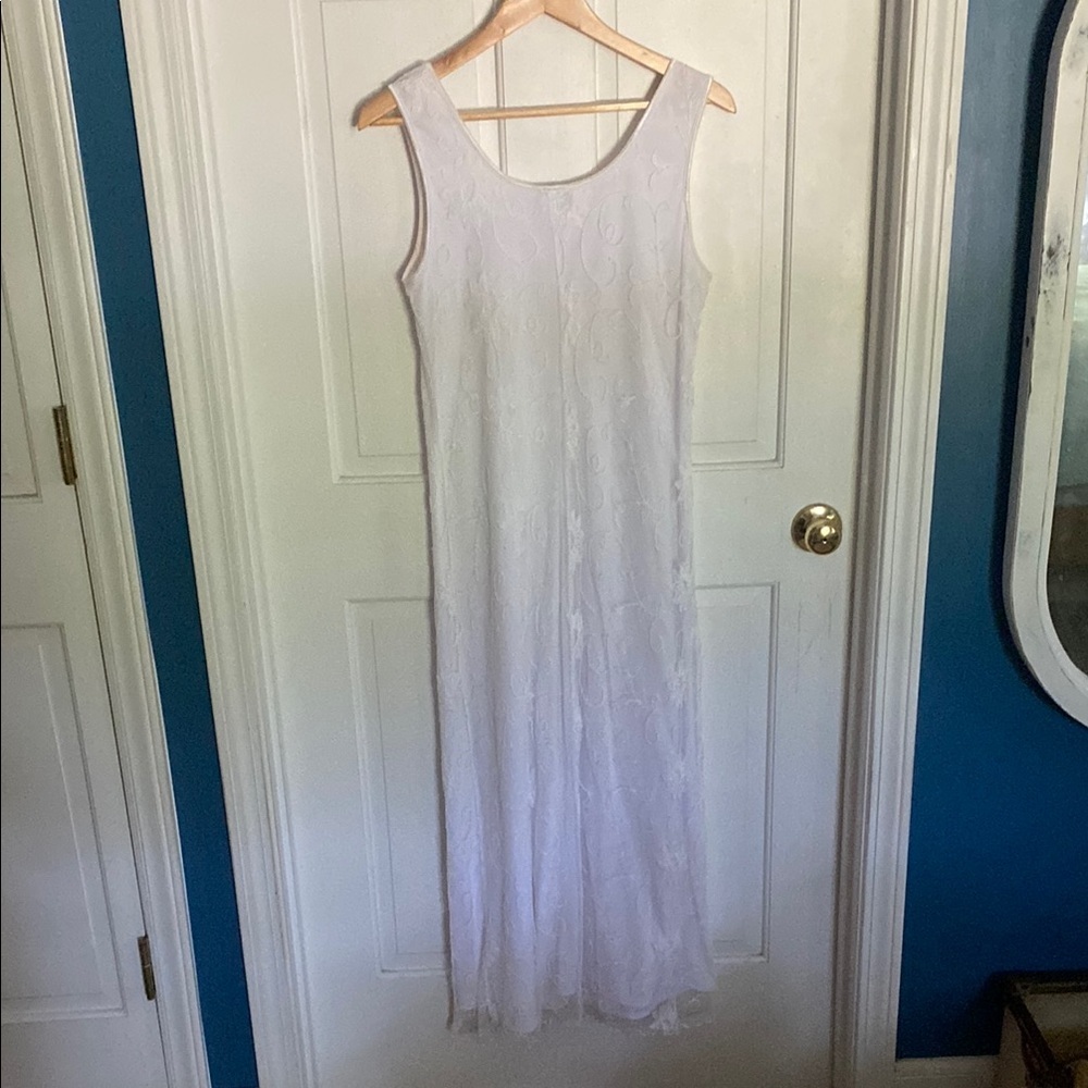 Rabbit Rabbit Rabbit White Embellished Maxi Dress View 4